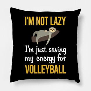 Saving Energy For Volleyball Pillow