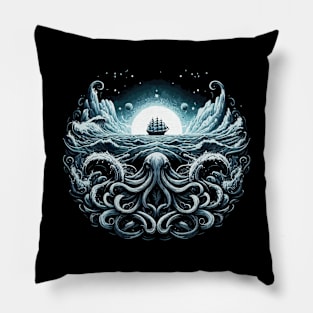 Deep Ocean Kraken Pillow