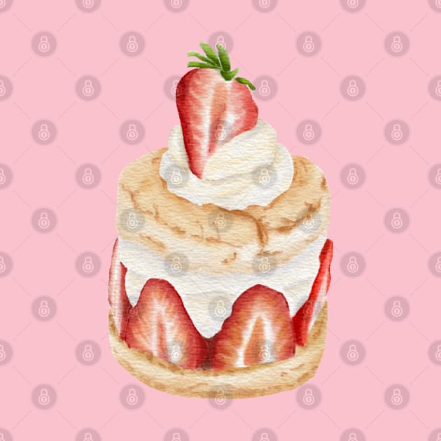 strawberry shortcake, yummy, lovely design by Kate Dubey