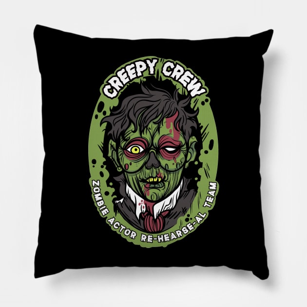 Creepy Crew Zombie Pillow by The Asylum Countess