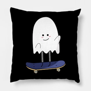 Cool ghost on scateboard! Pillow