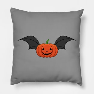 Halloween Pumpkin Bat Pillow