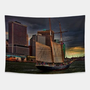 Sailing into the East River, New York City Tapestry