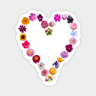 Heart of Flowers for Mothers Day Magnet