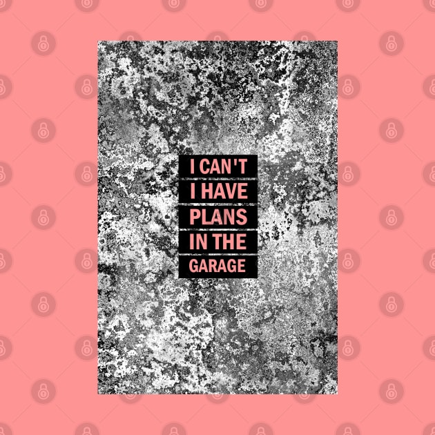 I can't I have plans in the garage by aktiveaddict