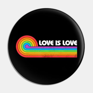 Lgbtq Love Is Love Gay Pride Lgbt Ally Rainbow Flag Pin