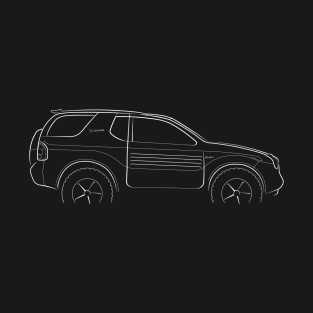 Front/profile - Isuzu VehiCROSS - stencil, white T-Shirt