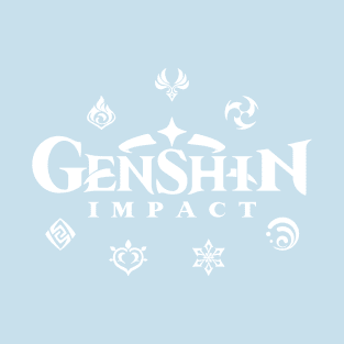 Genshin Impact Elements (White) T-Shirt