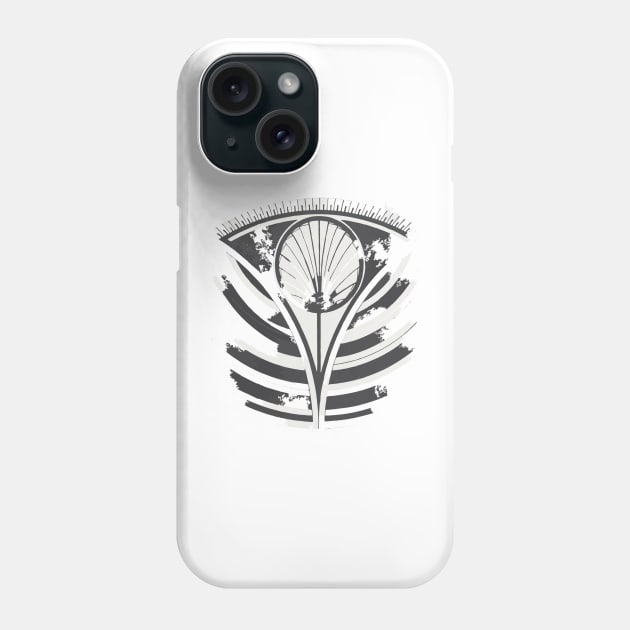 Abstract Art Black and White Dandelion Phone Case by get2create