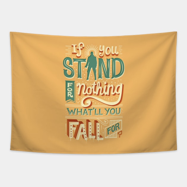 Make a stand Tapestry by risarodil