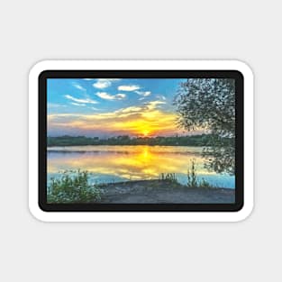 An Impressionist Sunset Magnet