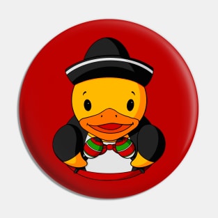 Maracas Mariachi Rubber Duck Pin