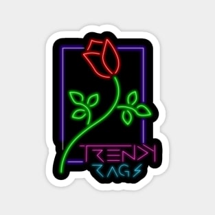 Neon Rose Magnet