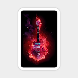 Blazing Guitar Magnet