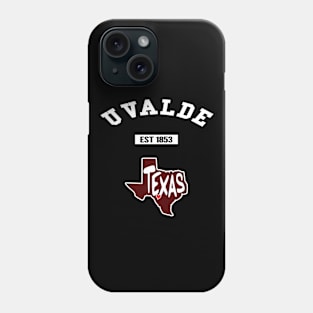 🤠 Uvalde Texas Strong, Lone Star State of Texas Map, City Pride Phone Case