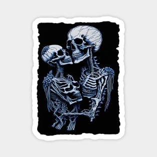 Kissing Skeletons Magnet