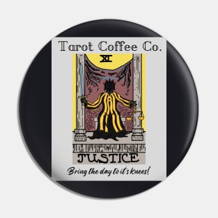 Tarot Coffee Co - Justice Pin