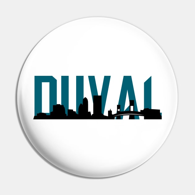 Duval Jacksonville Skyline Pin by justin_weise