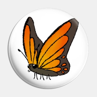 Joyous June Butterfly (Orange) Pin