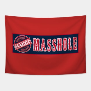 Certified Masshole Bumper Sticker Tapestry