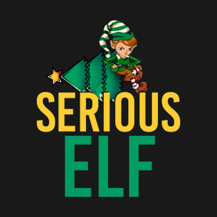 Xmas Serious Elf Christmas T-Shirt