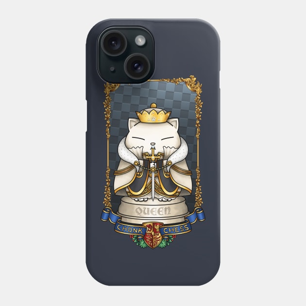 Medieval Chess Cat Queen Phone Case by Takeda_Art