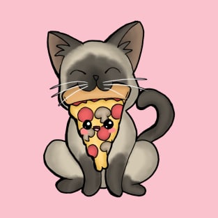 Stray Kitties Pizza Cat T-Shirt