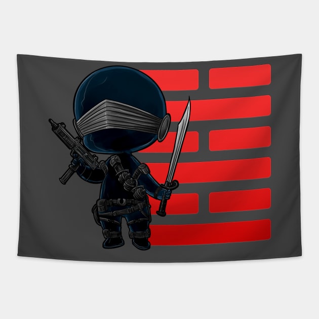 Snake Eyes of the Arashikage Clan Tapestry by steviezee