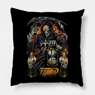 Grim Reaper with Hourglass Pillow