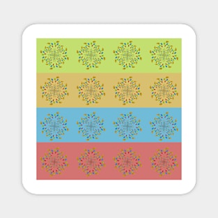 Colorful floral pattern Magnet