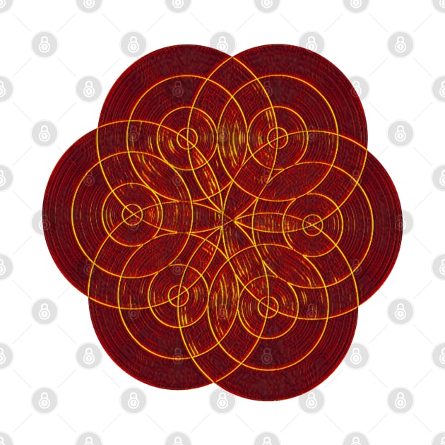 Flower Of Life Red by Dual Rogue