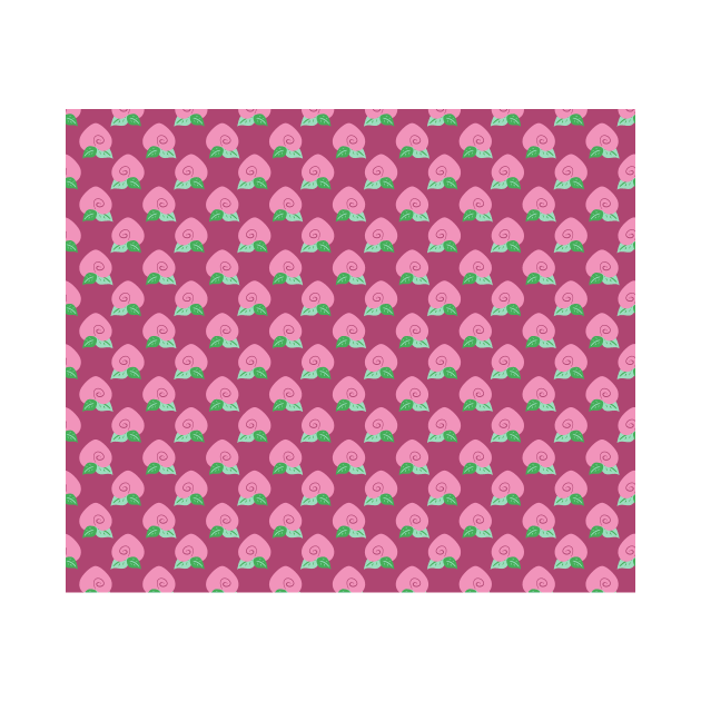 Mauve Peach Fruit Pattern by saradaboru