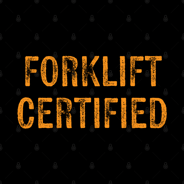 Forklift Certified by Scott Richards