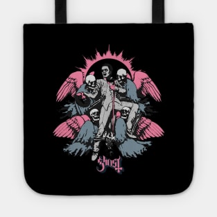 Ghost Retro Style Pink Tote