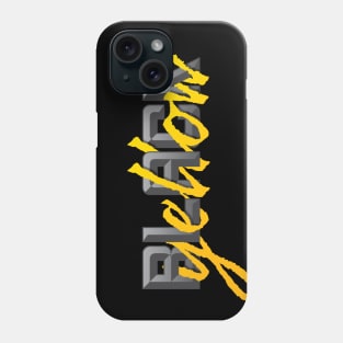 Pittsburgh Black and Yellow Fan Lettering Design Phone Case