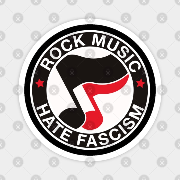 rock music hate fascism Magnet by reyboot