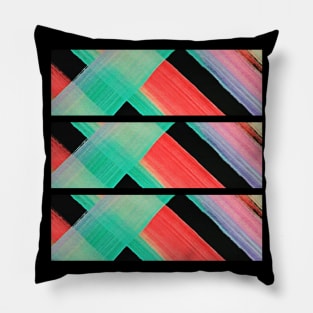 Painted Abstract Stripes Pillow