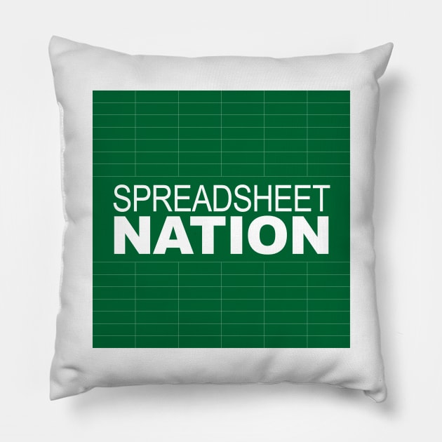 Spreadsheet Nation Pillow by spreadsheetnation