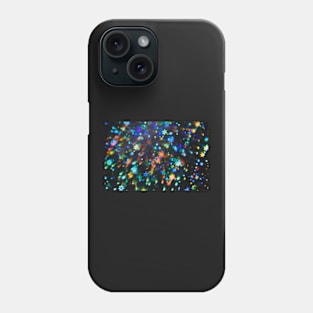 Holographic stars photographed through a prism Phone Case