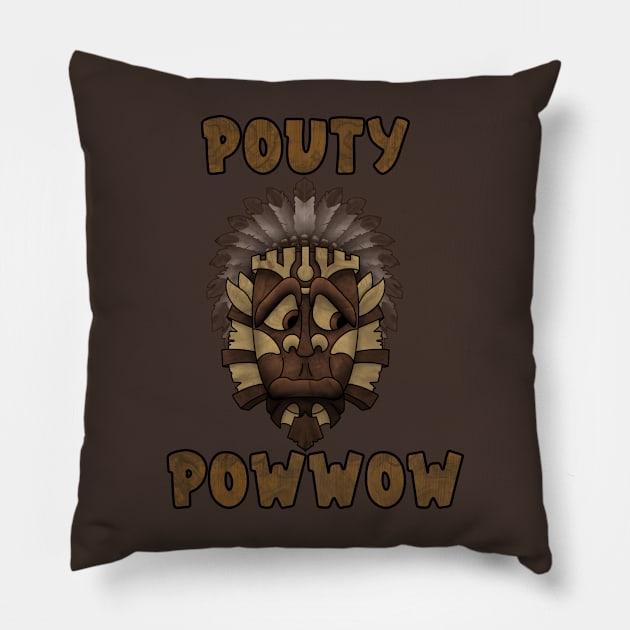 Pouty powwow Pillow by 752 Designs