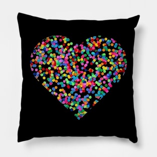 dot day heart Pillow