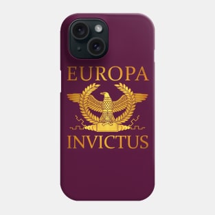 Europa Invictus - Gold Eagle on Purple Phone Case
