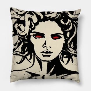 Medusa The gorgon in greek mythology Pillow