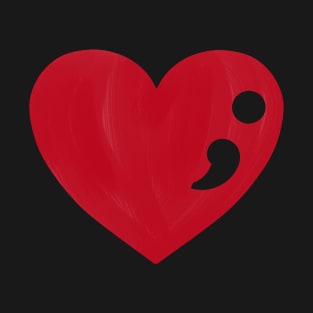 Semicolon Heart T-Shirt