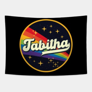 Tabitha // Rainbow In Space Vintage Style Tapestry