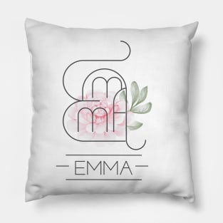 Emma name logo Pillow