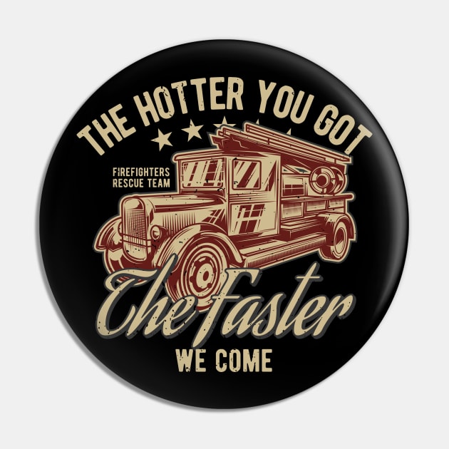 Fire Fighters Rescue Team Pin by Verboten