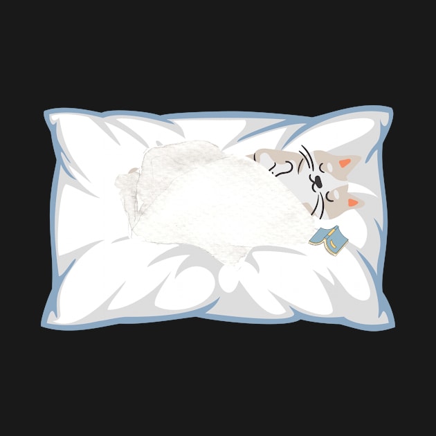 Happy Easter Wishes from a cozy cat by TextureMerch