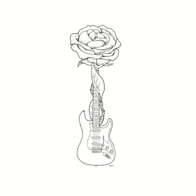 Blossoming Guitar by CRWarner