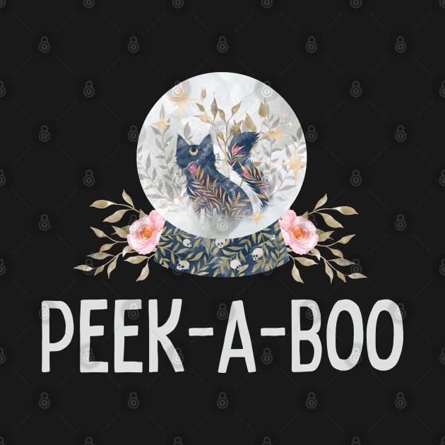 Crystal Ball Gift Peek-A-Boo Mama Witch Shirt by InnerMagic